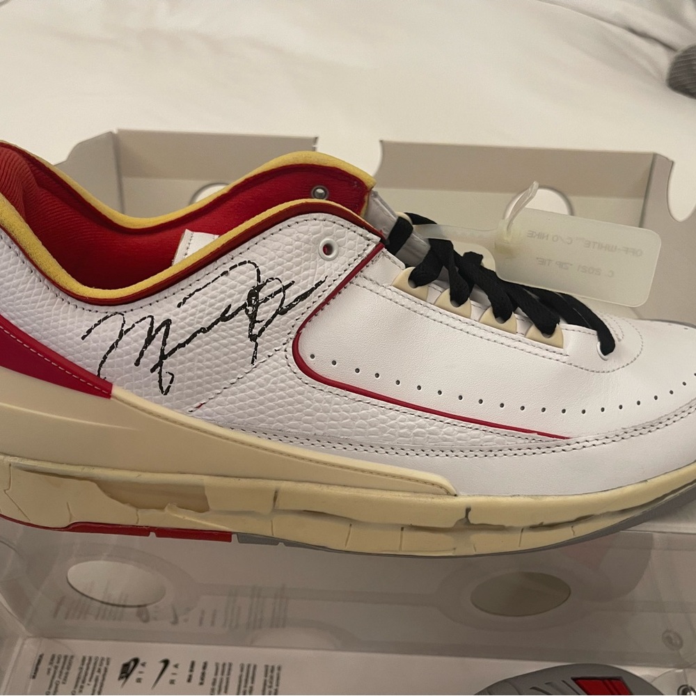 Nike Off-White Air Jordan 2 Low - White/Red Sail